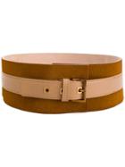 Agnona Wide Belt - Yellow & Orange