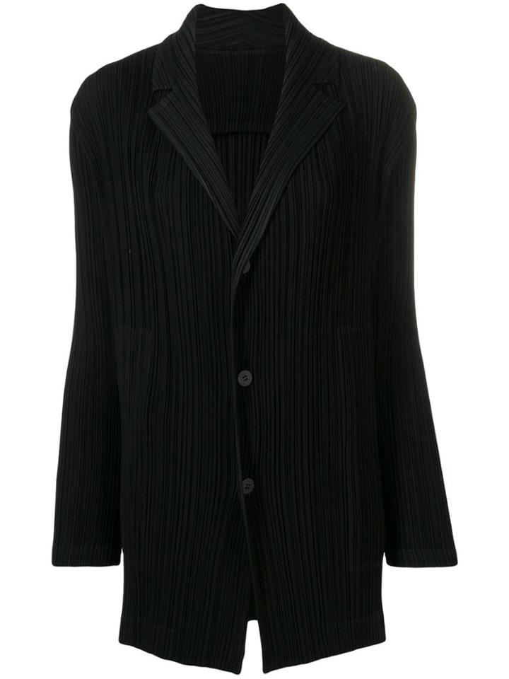 Issey Miyake Pleated Blazer - Black