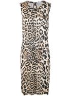 Paco Rabanne Leopard Print Dress - Neutrals