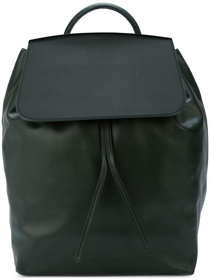 Mansur Gavriel Large Drawstring Backpack - Moss