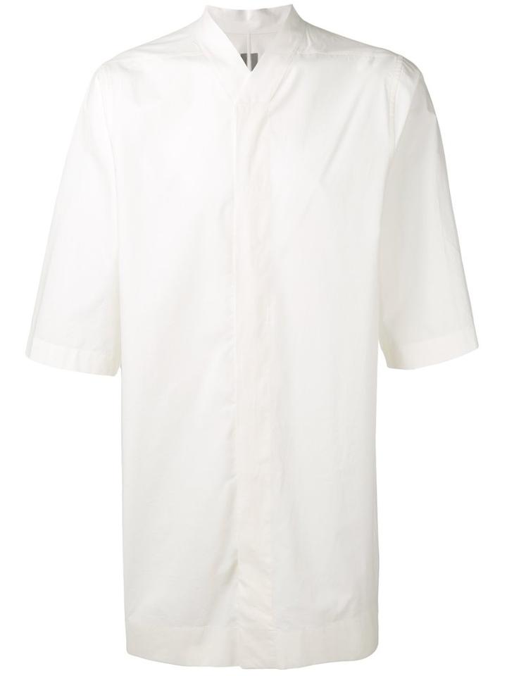 Rick Owens Faun Shirt, Men's, Size: 52, White, Cotton/co-enzyme Q10