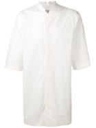 Rick Owens Faun Shirt, Men's, Size: 52, White, Cotton/co-enzyme Q10