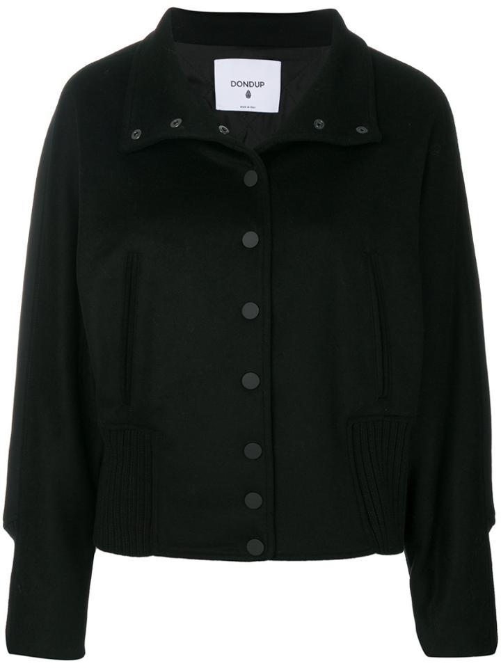 Dondup Snap Front Bomber Jacket - Black