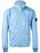 Stone Island Hooded Jacket, Men's, Size: Medium, Blue, Polyamide/polyurethane Resin