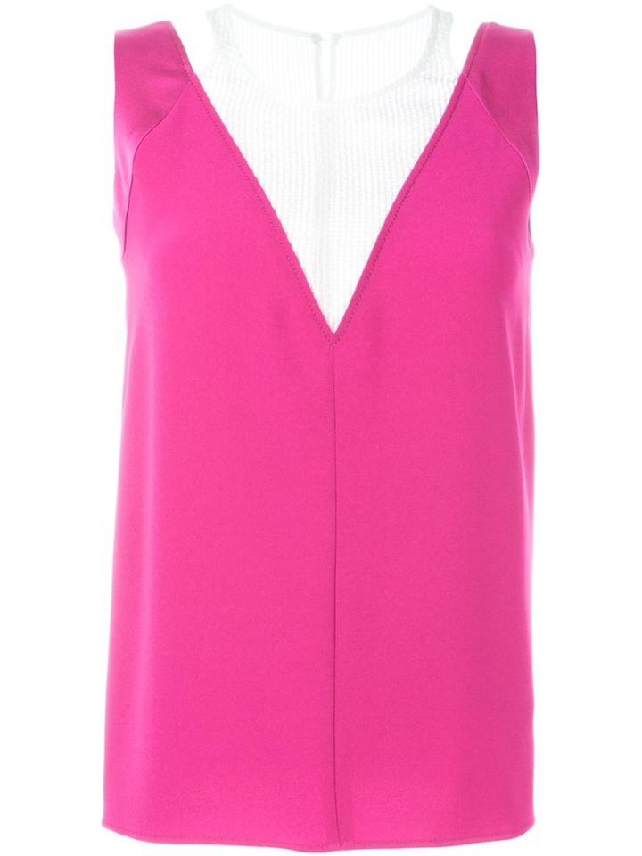 Kenzo - Layered Tank Top - Women - Cotton/polyester/triacetate - 38, Pink/purple, Cotton/polyester/triacetate