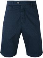 Perfection - Textured Shorts - Men - Cotton/spandex/elastane - 56, Blue, Cotton/spandex/elastane