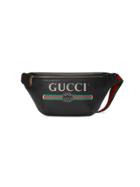 Gucci Gucci Print Leather Belt Bag - Black