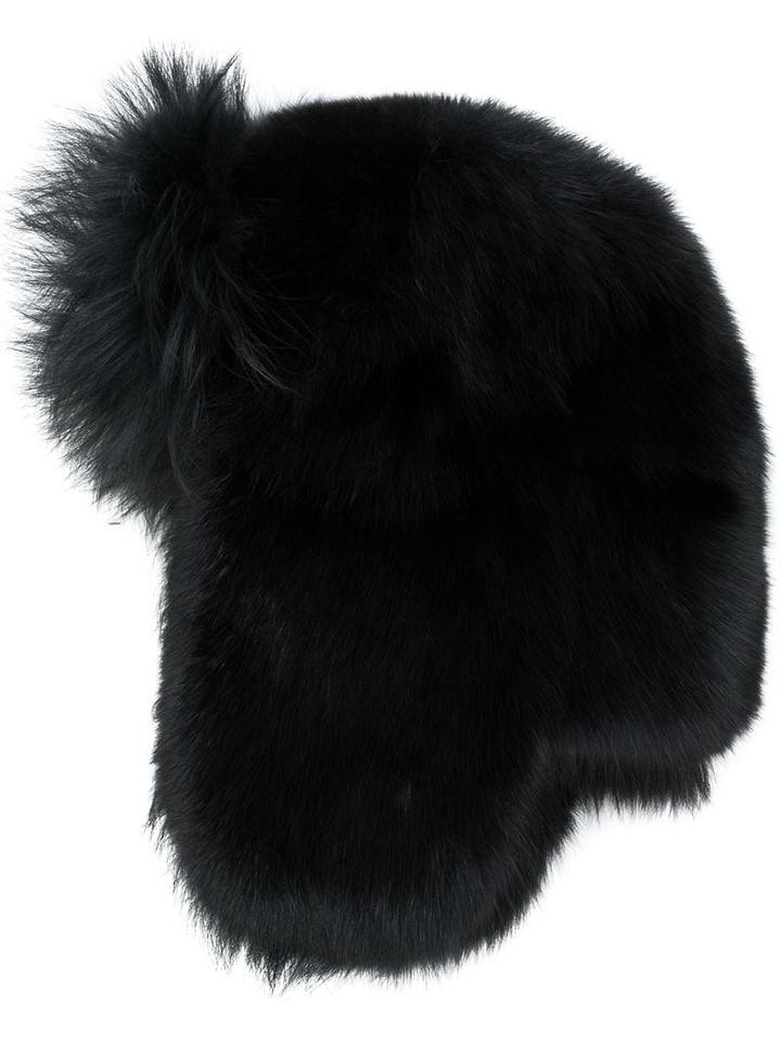 Saint Laurent Fur Yeti Hat - Black