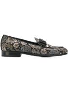 Dolce & Gabbana Damask Loafers - Black