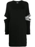 Karl Lagerfeld Cutout Sweatshirt Dres - Black
