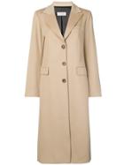 Alberto Biani Classic Single Breasted Coat - Nude & Neutrals