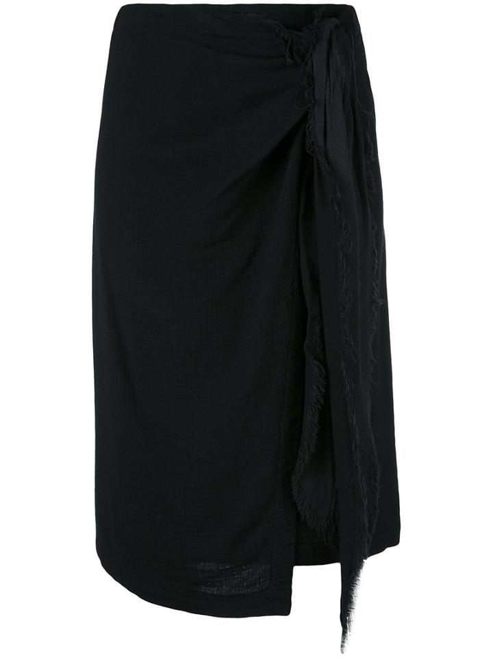 Masscob Draped Skirt, Women's, Size: 36, Blue, Cotton/viscose