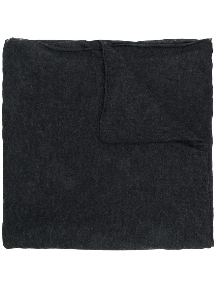 Faliero Sarti Long Fine Knit Scarf - Grey