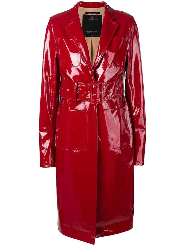 Rokh Lacquered Structured Trenchcoat
