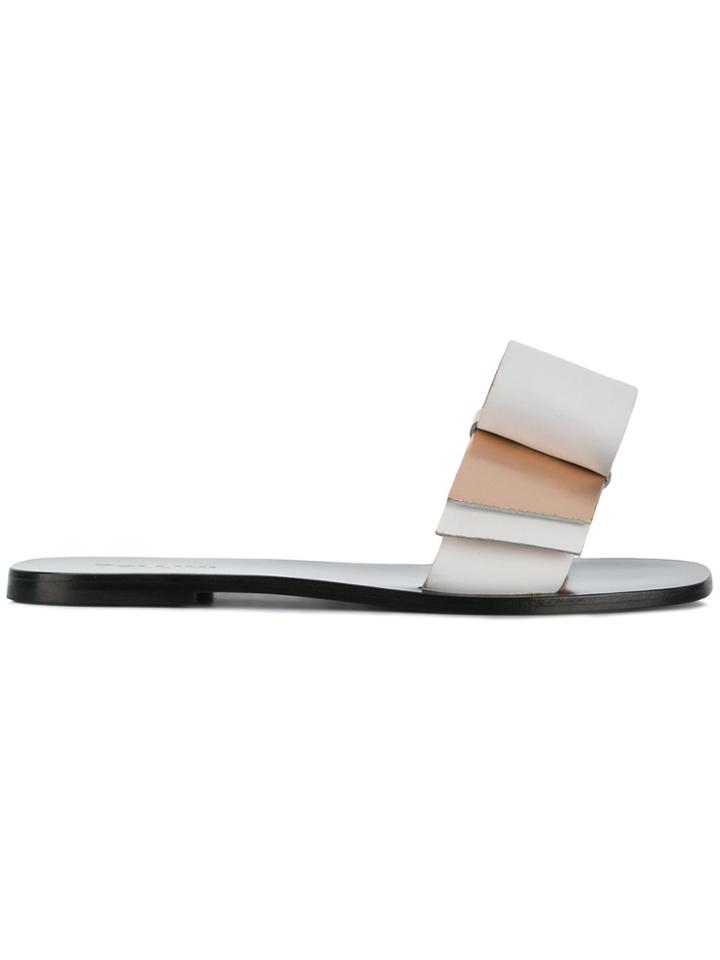 Pollini Bow Flat Mules - Unavailable