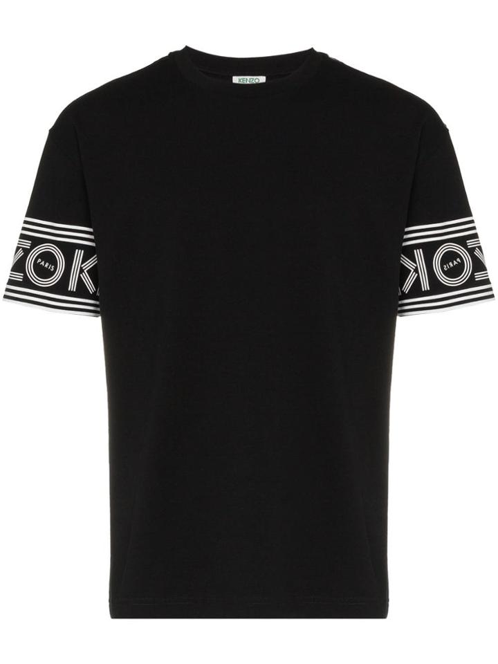 Kenzo Logo Accent Cotton T-shirt - Black