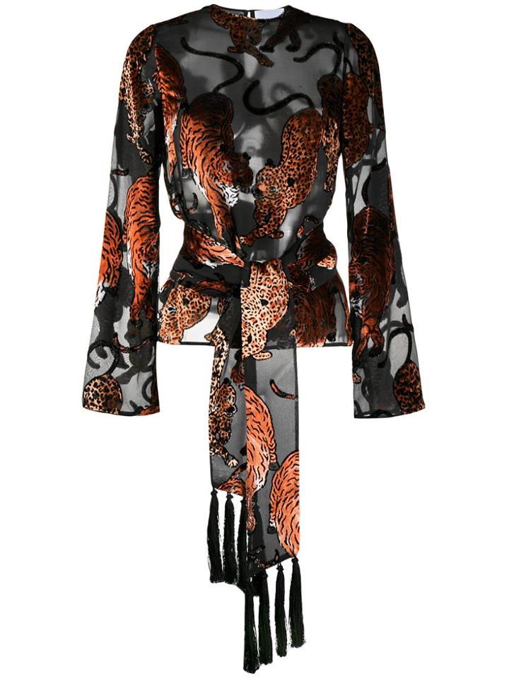 Galvan Winter Jungle Blouse - Black