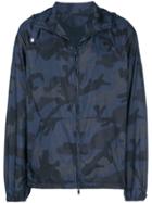 Valentino Camouflage Print Jacket - Blue