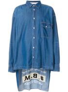 Maison Mihara Yasuhiro Elongated Design Shirt - Blue