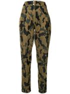 Plein Sud Camouflage Print Trousers - Brown