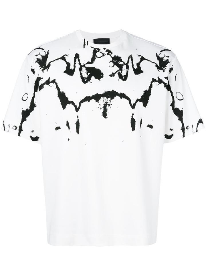 Diesel Black Gold Cropped Splatter T-shirt - White