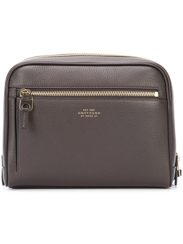 Smythson - Burlington Bag - Men - Leather - One Size, Brown, Leather