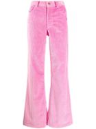 Marc Jacobs Flared Corduroy Trousers - Pink