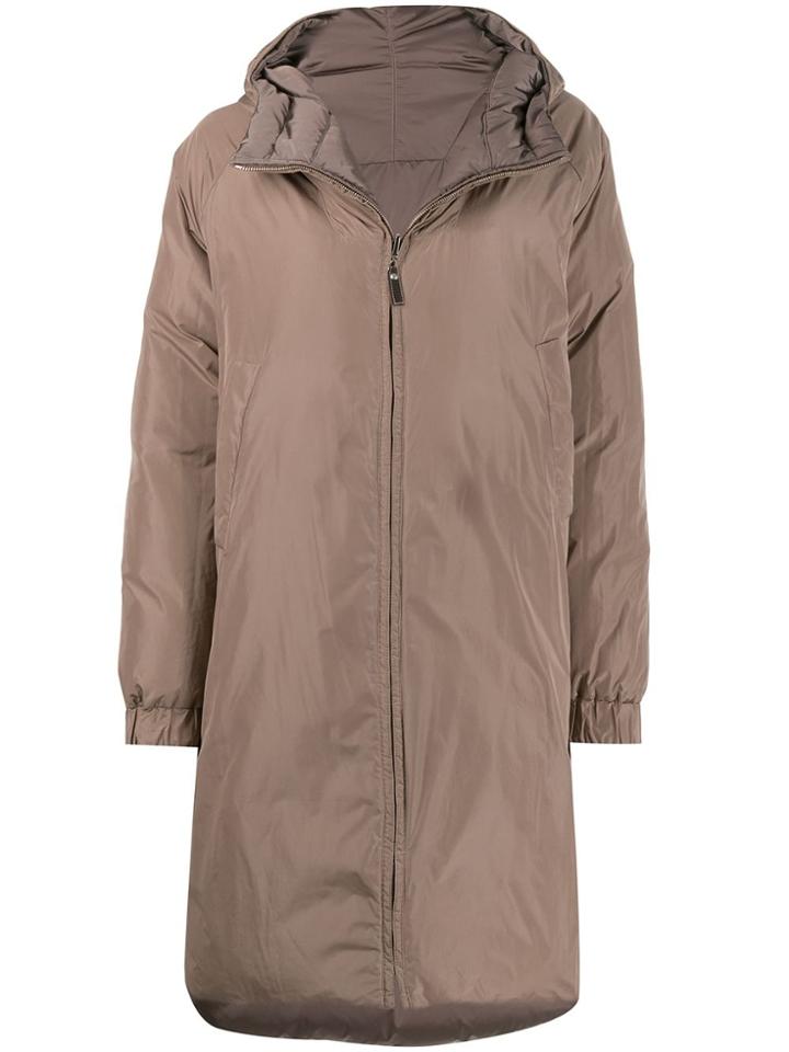 Max Mara Reversible Quilted Puffer Coat - Neutrals