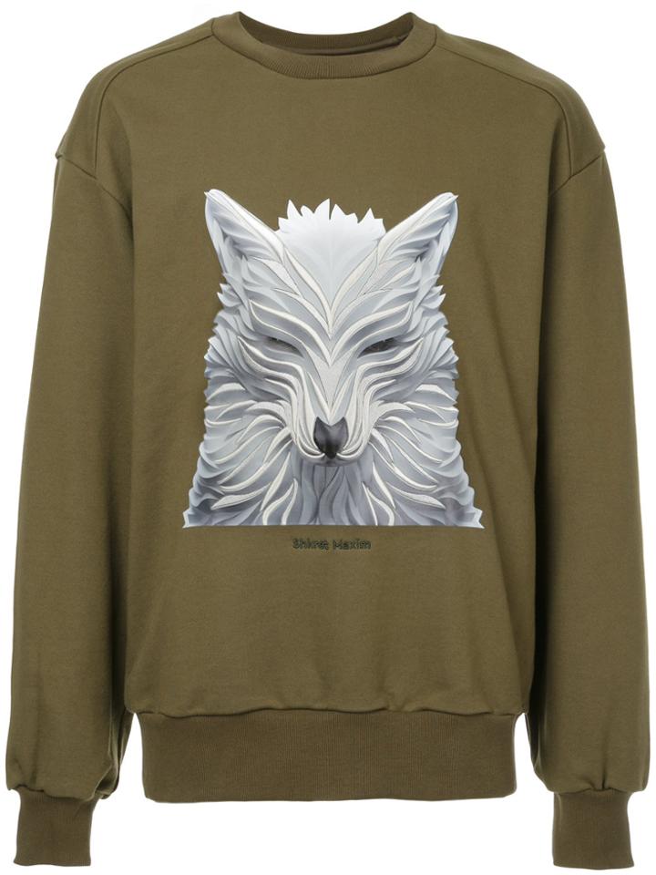 Juun.j Printed Long Sleeved Jumper - Green
