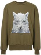 Juun.j Printed Long Sleeved Jumper - Green