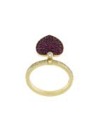 Jagga Diamond 'love Heart' Ring, Women's, Metallic