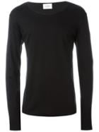 The White Briefs 'wheat' Long Sleeve T-shirt, Men's, Size: Xl, Black, Cotton