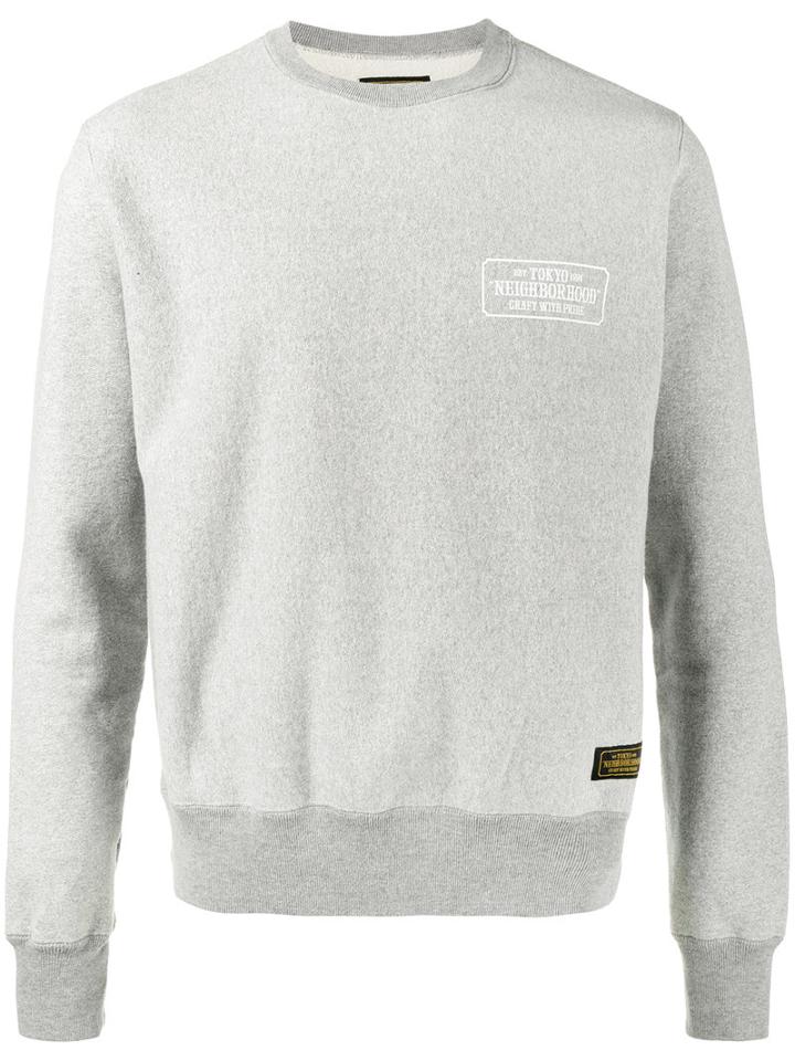 Neighborhood - Mess With The Best Sweatshirt - Men - Cotton - L, Grey, Cotton