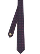 Burberry Modern Cut Graphic Floral Silk Jacquard Tie - Red