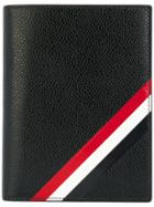 Thom Browne Striped Detail Wallet - Black