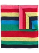 Paul Smith - Striped Scarf - Men - Linen/flax/viscose/cotton - One Size, Linen/flax/viscose/cotton