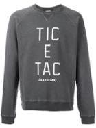 Dsquared2 Tic E Tac Sweatshirt, Men's, Size: Small, Grey, Cotton/spandex/elastane