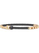 Burberry Leather And Bicycle Chain Belt - Black