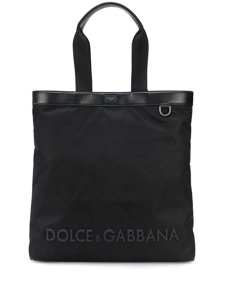 Dolce & Gabbana Technical Logo Tote Bag - Black