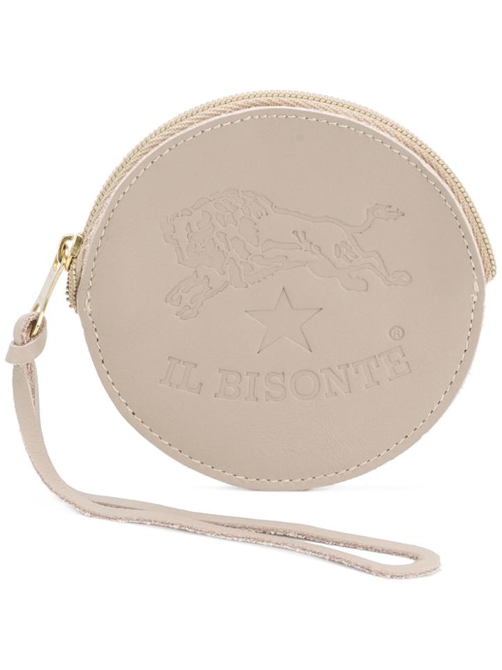 Il Bisonte Round Shape Wallet - Grey
