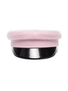 Ruslan Baginskiy Pink Wool Baker Boy Cap - Pink & Purple