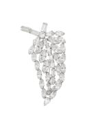 Susan Caplan Vintage Crystal Leaf Brooch - Metallic