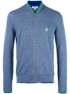 Kenzo Mini Tiger Zipped Cardigan, Men's, Size: Small, Blue, Cotton/polyamide
