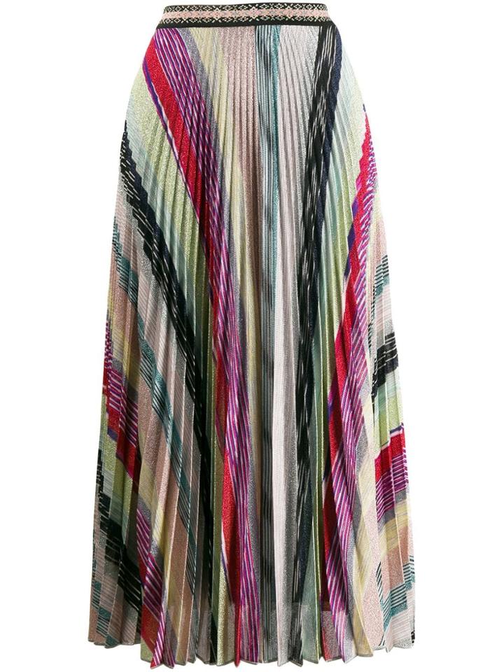 Missoni Pleated Midi Skirt - Pink