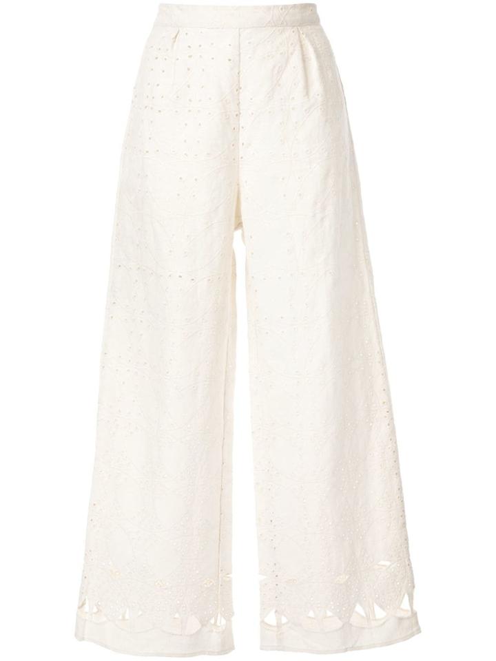 Sir. Cherié Wide Leg Trousers - White