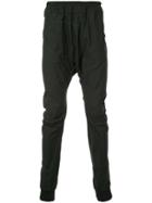 Julius Relaxed Drop-crotch Trousers - Black