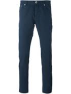 Brunello Cucinelli Straight-leg Trousers, Men's, Size: 48, Blue, Cotton/polyester