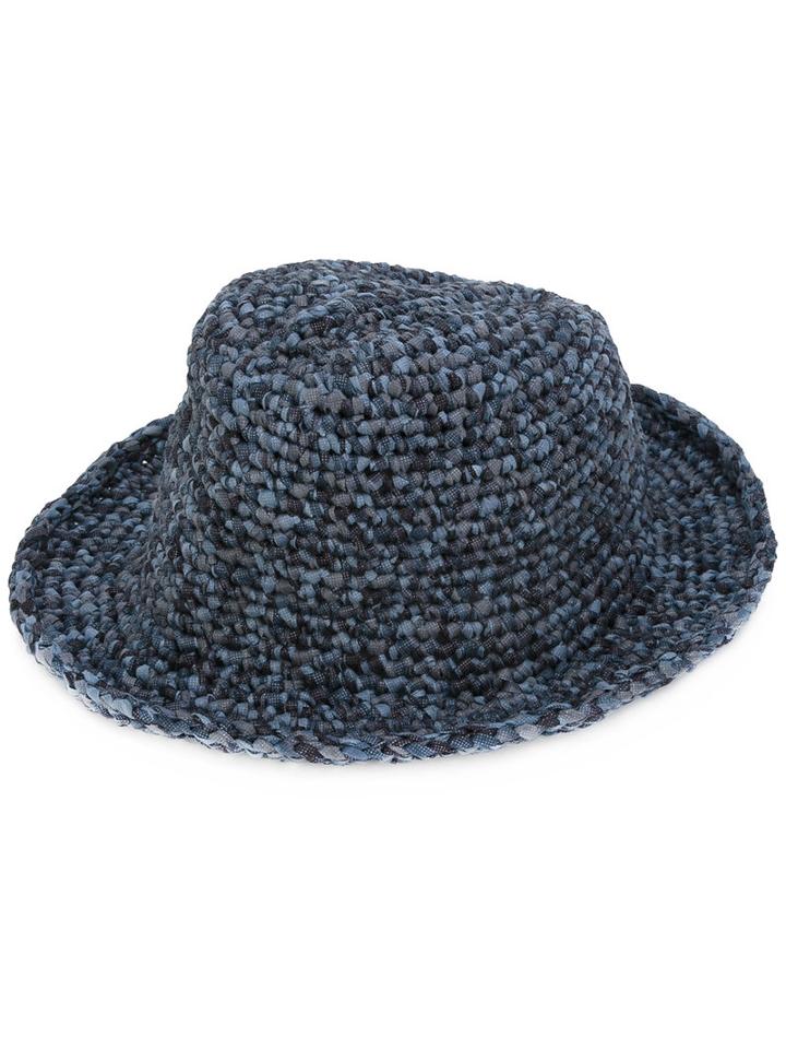 Issey Miyake Men - Woven Hat - Men - Nylon - One Size, Blue, Nylon