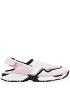 Marni Baby Pink Slingback Leather Trim Low-top Sneakers