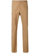 Versace Stitching Detailing Chinos - Nude & Neutrals